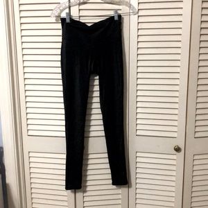 Spanx shiny black leggings